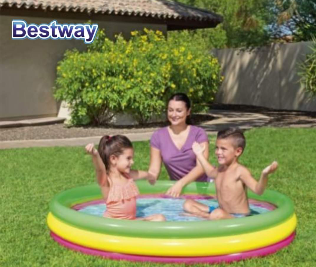 Piscine gonflable colorée 152 x 30 cm - Bestway®