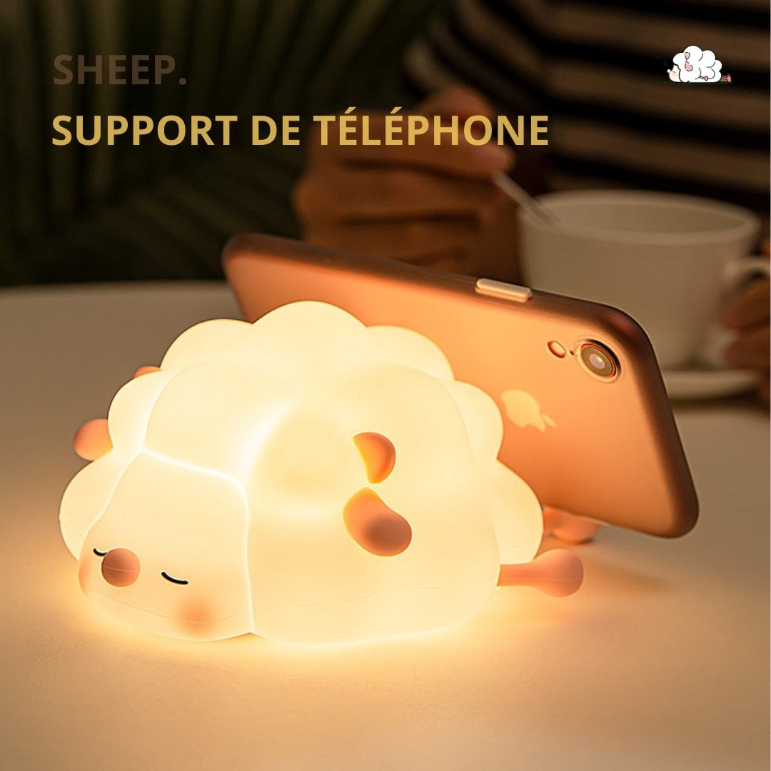 Veilleuse Tactile Rechargeable avec minuteur - Mouton Mignon