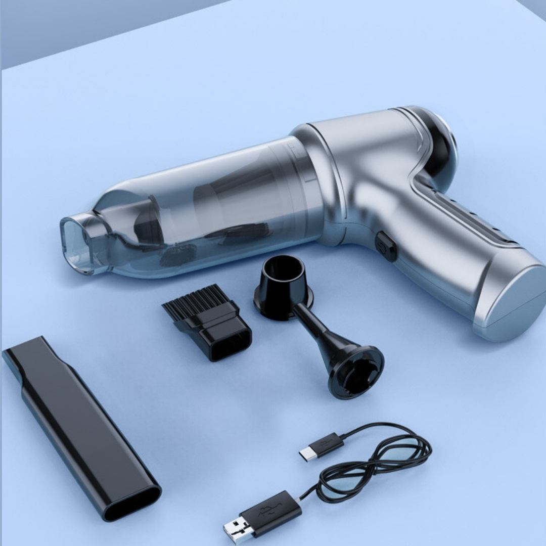 Mini Aspirateur Gonfleur portable 2en1 - 50w Autonomie 4000mAh (+30min)