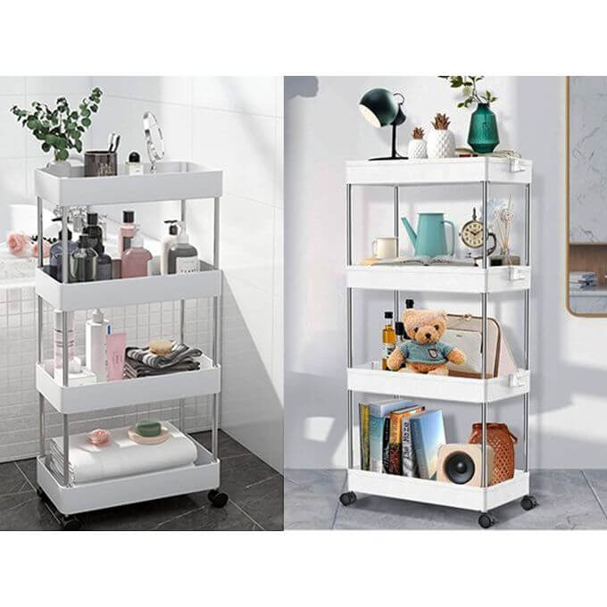 Chariot de Rangement à 4 Étagères – yarabox Maison