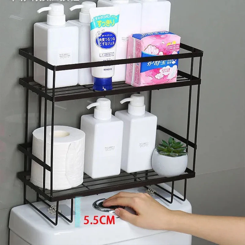 Étagère de Rangement Pratique pour Salle de Bain – Solution Gain de Place au-dessus des Toilettes
