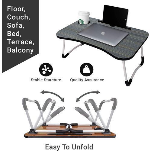 Table d'ordinateur portable et pliable multifonctionnelle