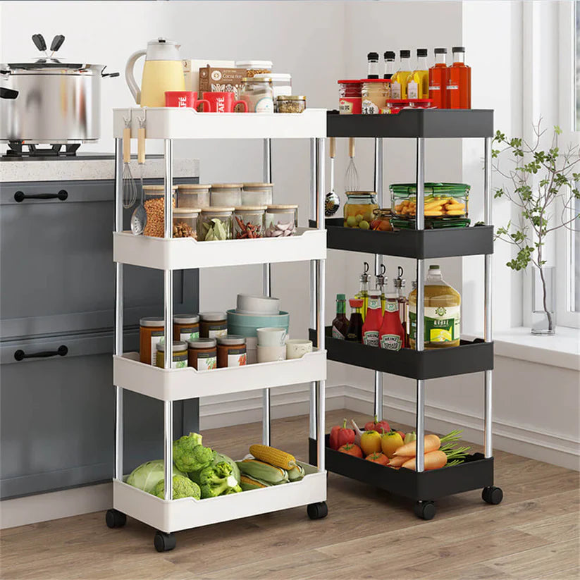 Chariot de Rangement à 4 Étagères – yarabox Maison