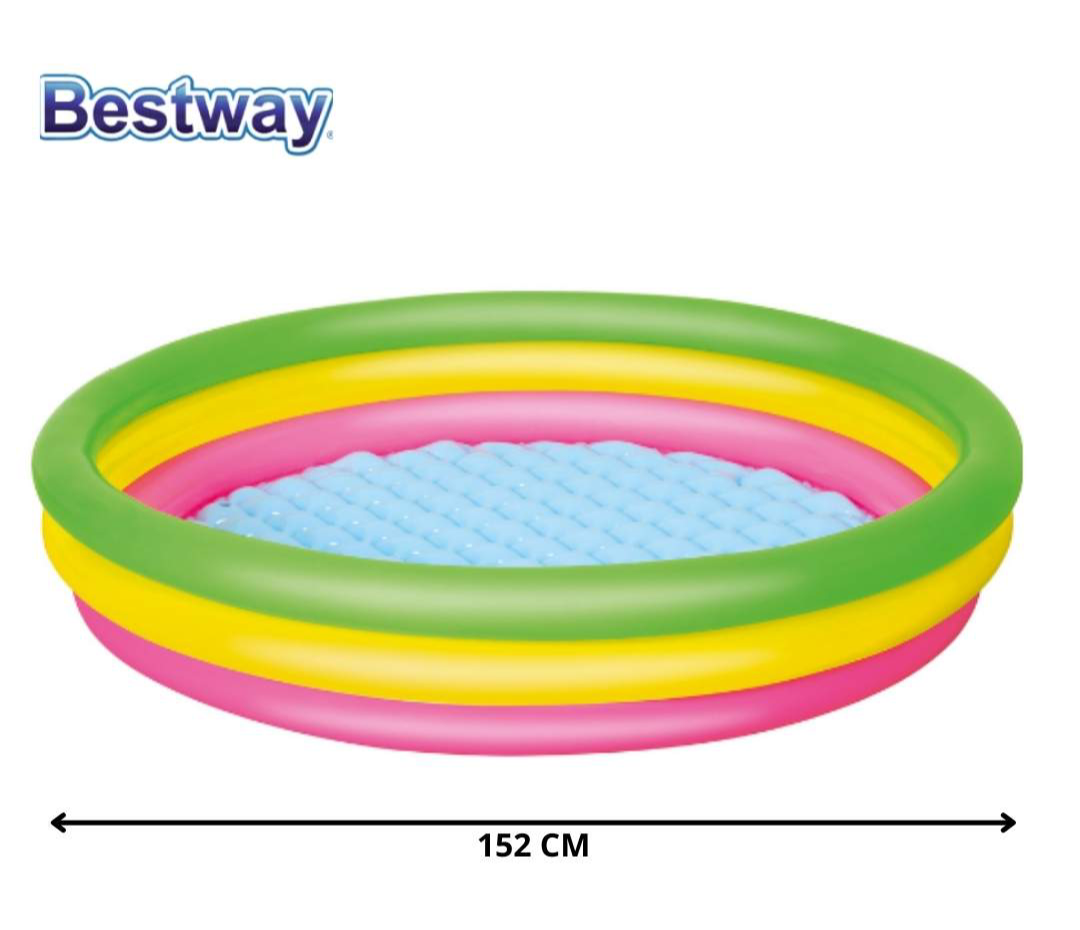 Piscine gonflable colorée 152 x 30 cm - Bestway®