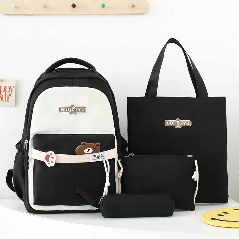 🎀Set Scolaire 4 Pièces – Sac à Dos & Accessoires