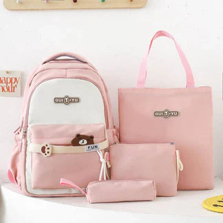 🎀Set Scolaire 4 Pièces – Sac à Dos & Accessoires