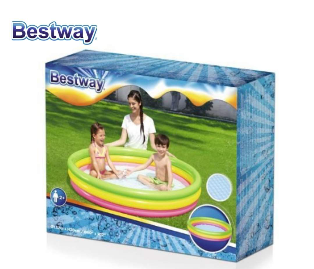 Piscine gonflable colorée 152 x 30 cm - Bestway®