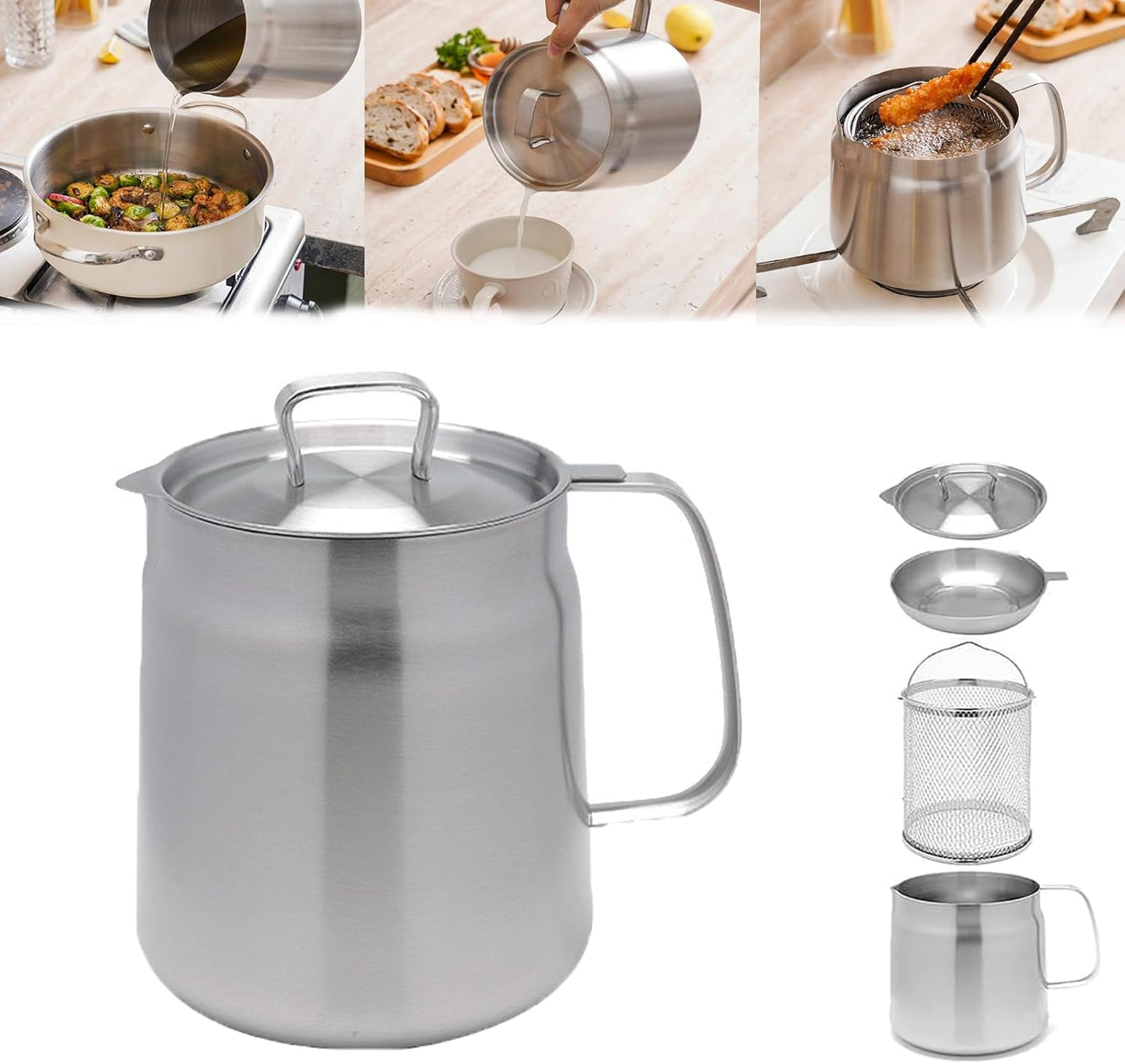 Friteuse Intelligente en Inox - 2 Litres