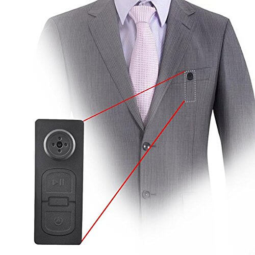 Mini caméra espion sans fil "Caméra Button spy™"