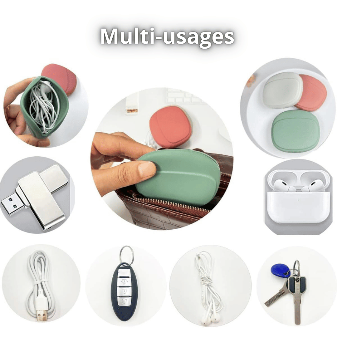 Set de 4 Pochettes de rangement en Silicone - 4 pièces