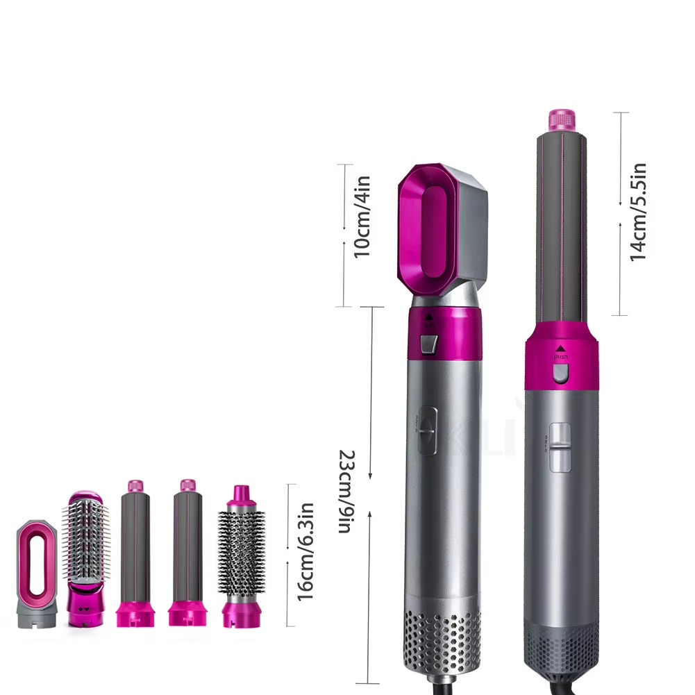Lisseur Boucleur Séchoir 5-en-1 Professionnel