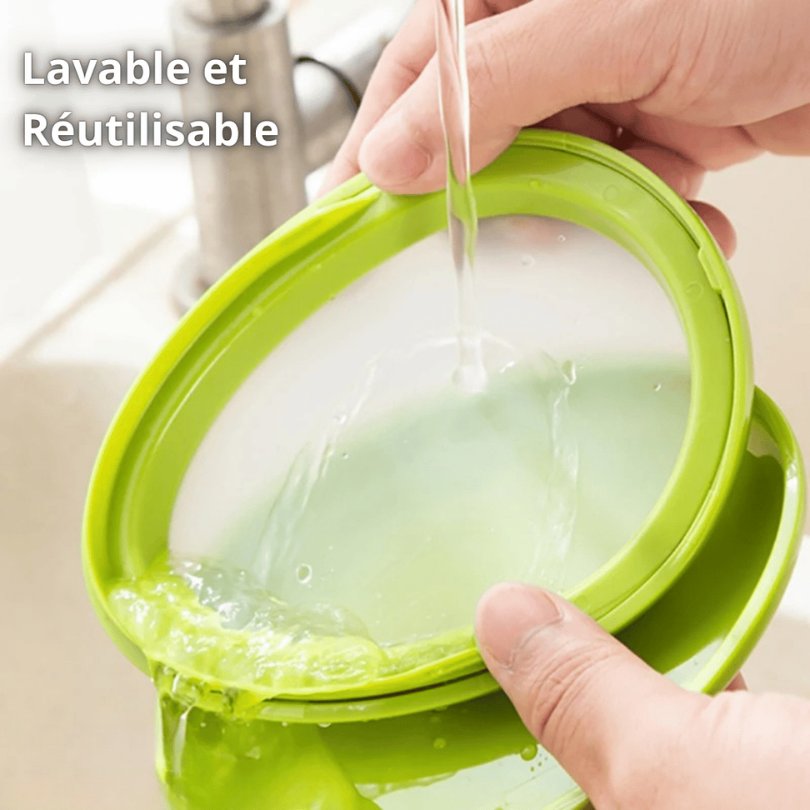 Set de 4 Couvercles en Silicone Réutilisables et Anti-Gaspillage - 4 pièces