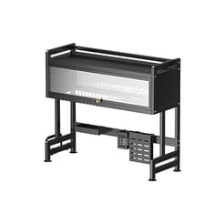 Égouttoir à Vaisselle au-Dessus de l'évier à 3 Niveaux en Acier Inoxydable (86cm)