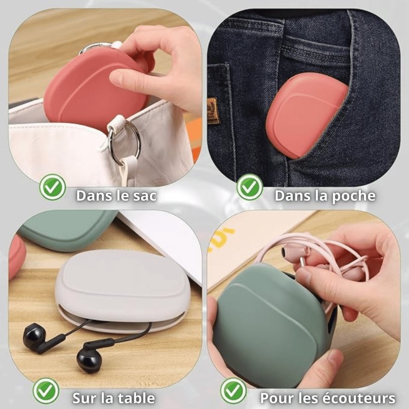 Set de 4 Pochettes de rangement en Silicone - 4 pièces