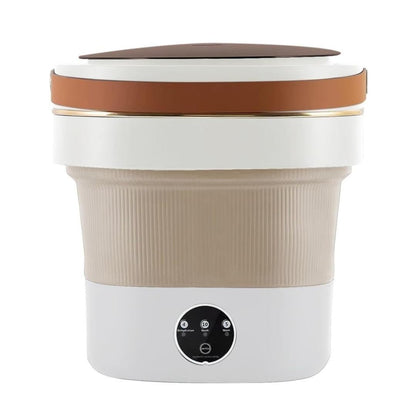 Machine à Laver Pliable Portable 9L (Beige) - Clotec