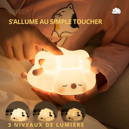 Veilleuse Tactile Rechargeable avec minuteur - Mouton Mignon