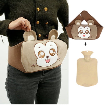 Ceinture Peluche Tissu Doux avec Bouillotte - Chaton