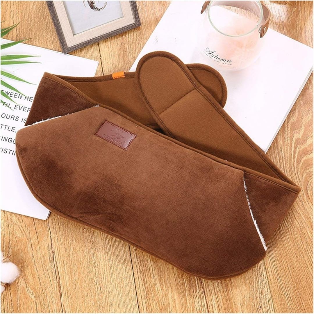 Ceinture en Tissu Doux avec Bouillotte - Marron