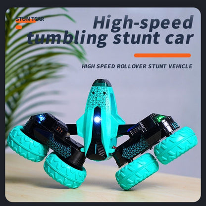 Voiture télécommandée tout-terrain Flip et Toupie Stunt - Rouge & Verte