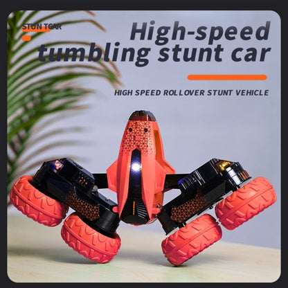 Voiture télécommandée tout-terrain Flip et Toupie Stunt - Rouge & Verte