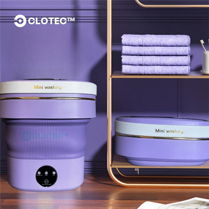 Machine à Laver Pliable Portable 9L (Violet) - Clotec