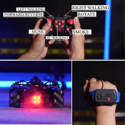 Voiture Télécommandée Racing & Drift avec Contrôle Gestuel Intelligent fumée et Mouvements 360° - Rouge Édition Spéciale