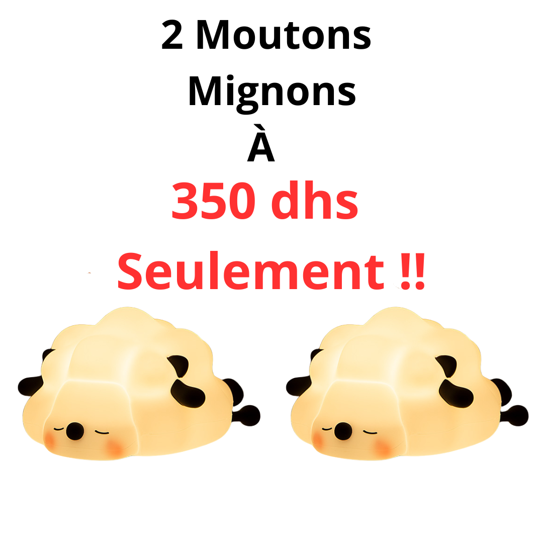 Veilleuse Tactile Rechargeable avec minuteur - Mouton Mignon
