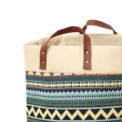Panier Sac à Linge BOHO Chic (grande capacité) 56x35x35cm
