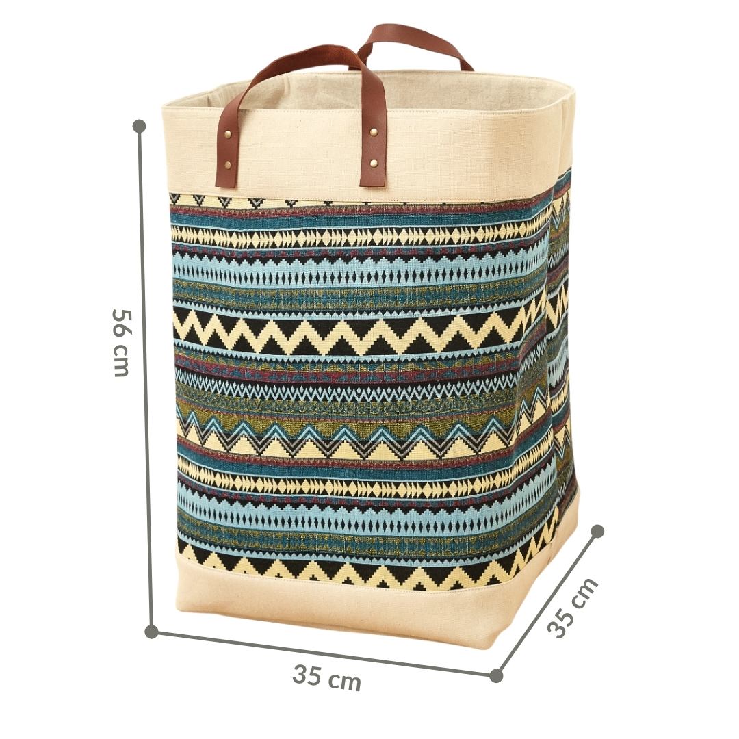 Panier Sac à Linge BOHO Chic (grande capacité) 56x35x35cm