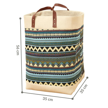 Panier Sac à Linge BOHO Chic (grande capacité) 56x35x35cm