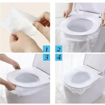 Couvercles de siège de toilette jetables (50 paquets)