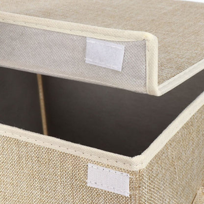 Panier Sac à Linge - Laundry 72L (Beige) 53x33x33cm