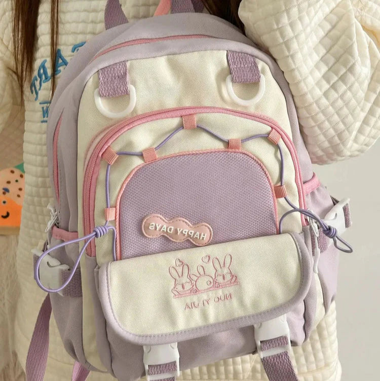 🎀 HAPPY DAYS CUTE BUNNY BACKPACK🏷️