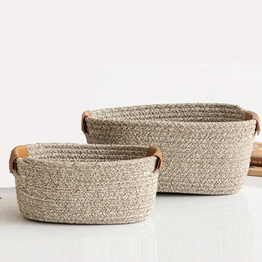 Sets de 2 et 3 Paniers de Rangement Boho - Greige