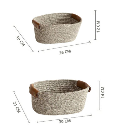 Sets de 2 et 3 Paniers de Rangement Boho - Greige
