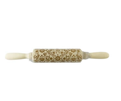 Rouleau de Pâtisserie Avec Motifs décoratifs en Bois
