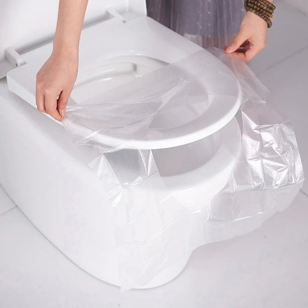 Couvercles de siège de toilette jetables (50 paquets)