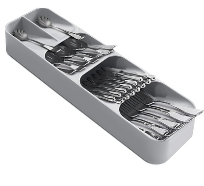Pack 2 Organisateurs d'Ustensiles – Rangement Optimal pour Tiroirs de Cuisine