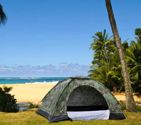 Tente Militaire Camping Plage pliable 4 personnes