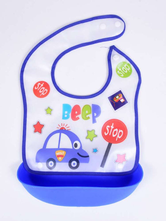 Bavoir imperméable avec poche pour bébés garçons et filles