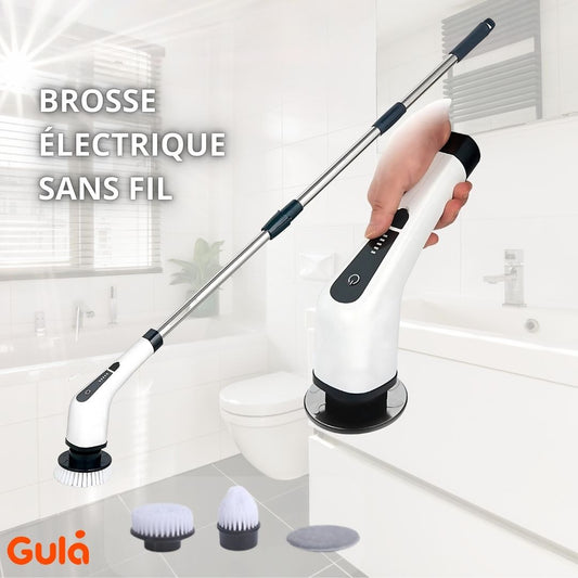 Brosse Électrique de Nettoyage Sans Fil - 3 Têtes Interchangeables