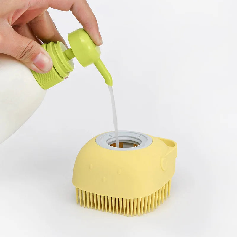 Brosse de bain en silicone pour massage