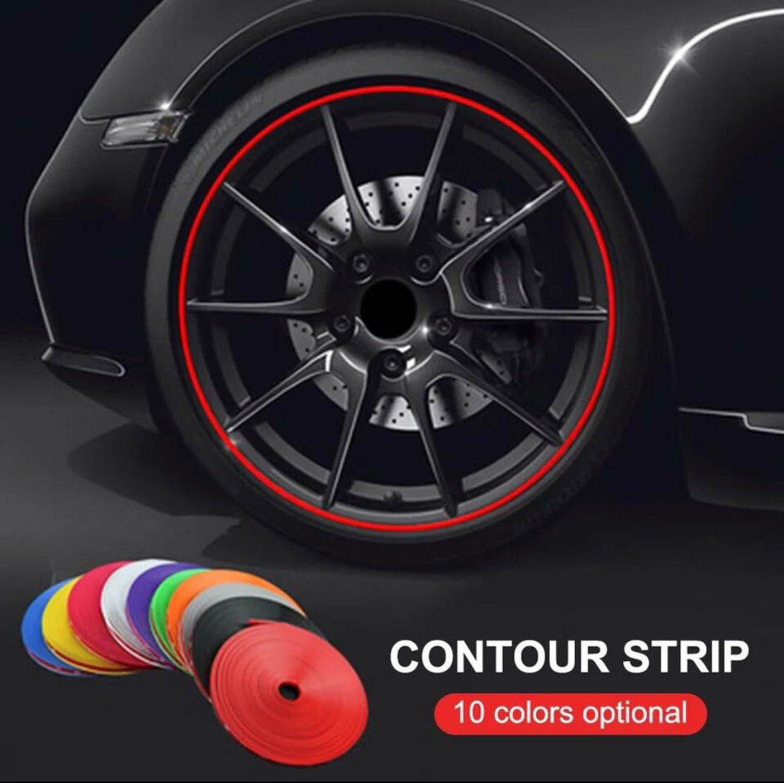 Contour de jantes Sport 1 rouleau pour 4 roues