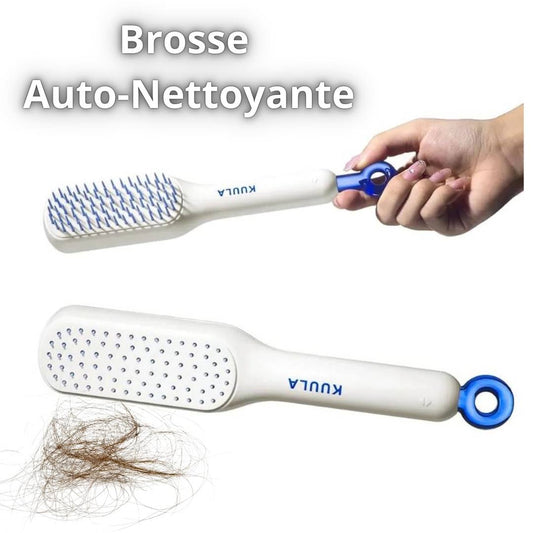 Brosse à Cheveux Auto-Nettoyante Peigne Innovant - KUULA