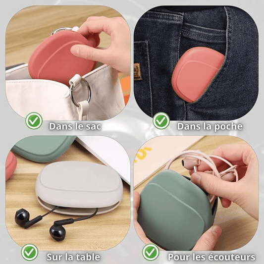 Set de 4 Pochettes de rangement en Silicone - 4 pièces