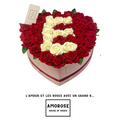 HeartBox - Boîte de Roses Personnalisables  - AMOROSE®