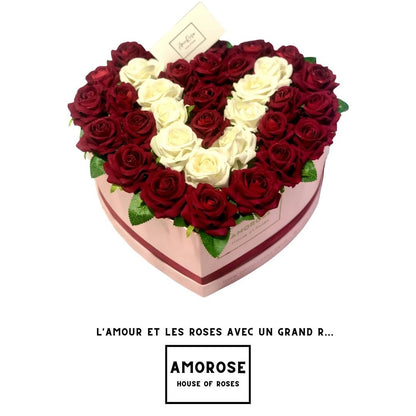 HeartBox - Boîte de Roses Personnalisables  - AMOROSE®