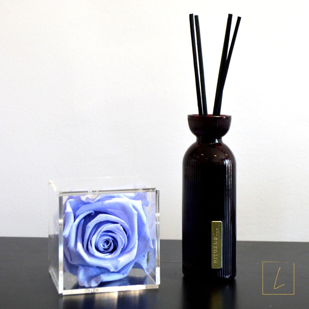 Boite De Rose Eternelle Lavender XXL Premium En Acrylique à Couvercle - Léonie®
