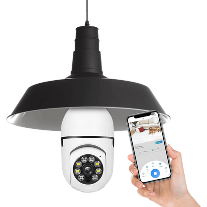 Caméra surveillance ampoule 360° WiFi - SPYCAM™