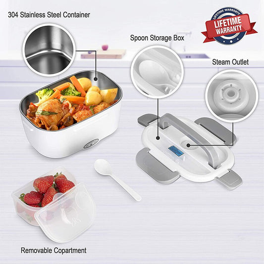 Lunch Box Chauffante en Inox - Porte Manger